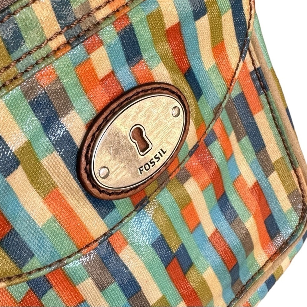 Fossil Key Per Coated Canvas Multicolor Mini Cros… - image 2